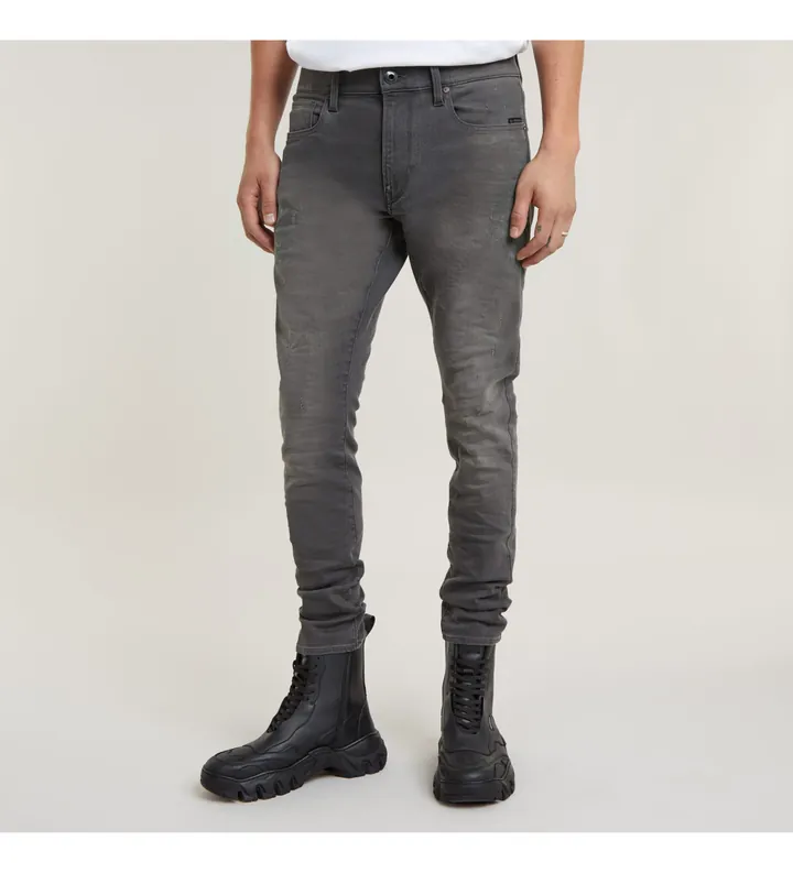 G-Star para hombre. 51010-6132-1243 Jeans Revend Skinny gris (34/38), Casual, Algodón, Denim