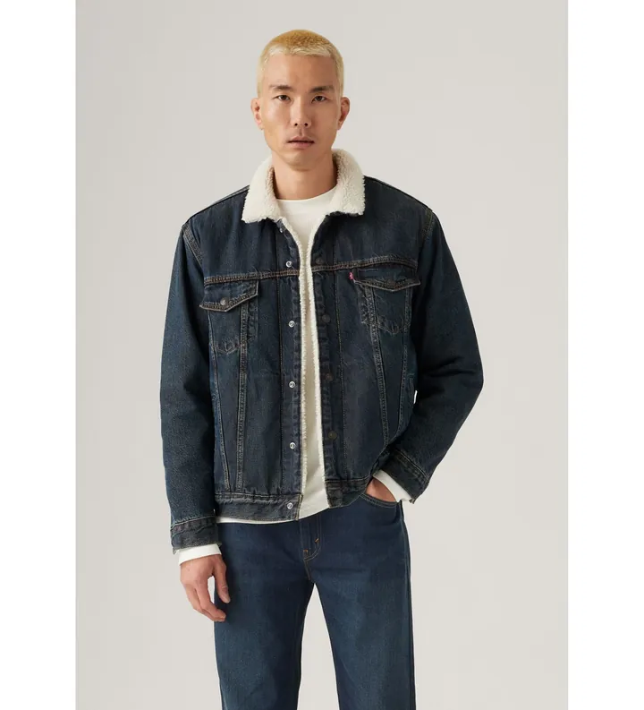 Levi's para hombre. A5784-0020 Chaqueta de pana Night marino (XXL), Casual, Algodón