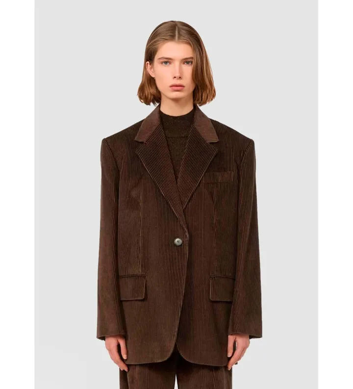 Weekend Max Mara para mujer. 2525046052600 Americana Formia marrón (M), Casual, Algodón