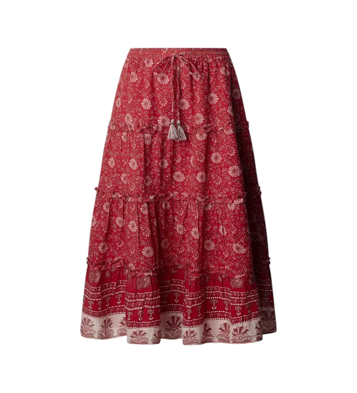 Pepe Jeans para mujer. PL9011912 Falda Candela rojo (S), Casual, Algodón