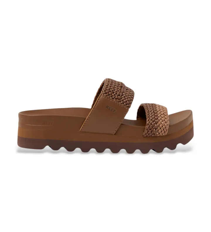 Reef para mujer. CJ8724 Sandalias Cushion Vista Hi arena (41), Marrón, 3 a 5cm, Ninguno, Casual, Beachwear