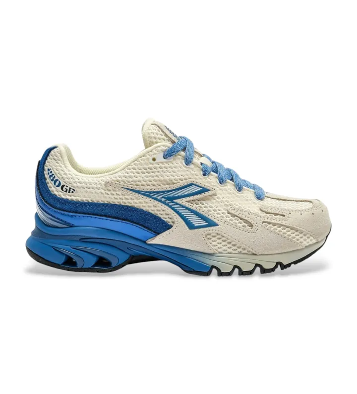 Diadora para hombre. 501182908 Zapatillas Mythos Propulsion 280 Shade beige, azul (42), Plano, Cordones, Casual