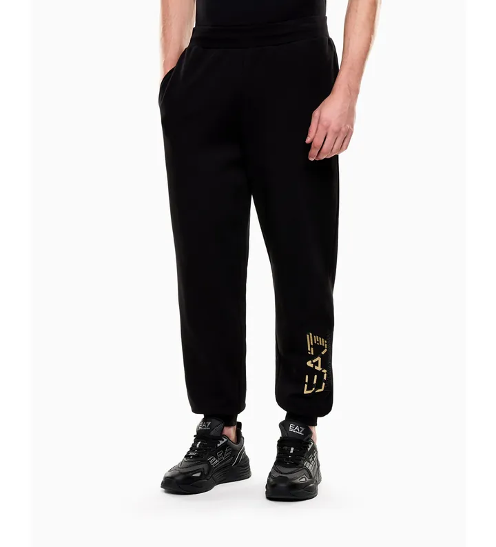 EA7 para hombre. 7M001565_AF17787 Pantalones Premium Label Negro (3XL), Casual, Deportivo, Algodón, Sportswear, Multideporte