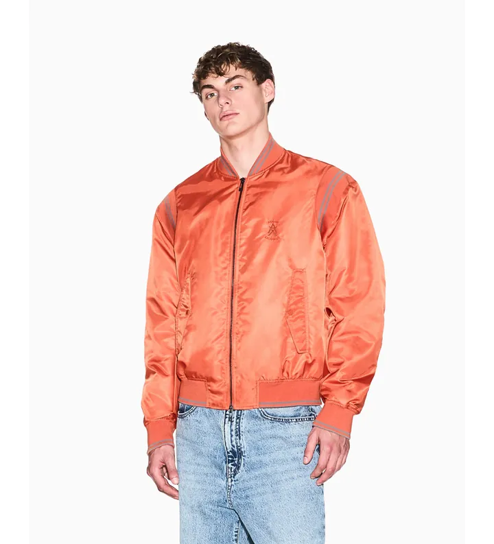 A|X Armani Exchange para hombre. XM002017AF19828U3040 Chaqueta Driftwood naranja (L), Casual, Poliamida