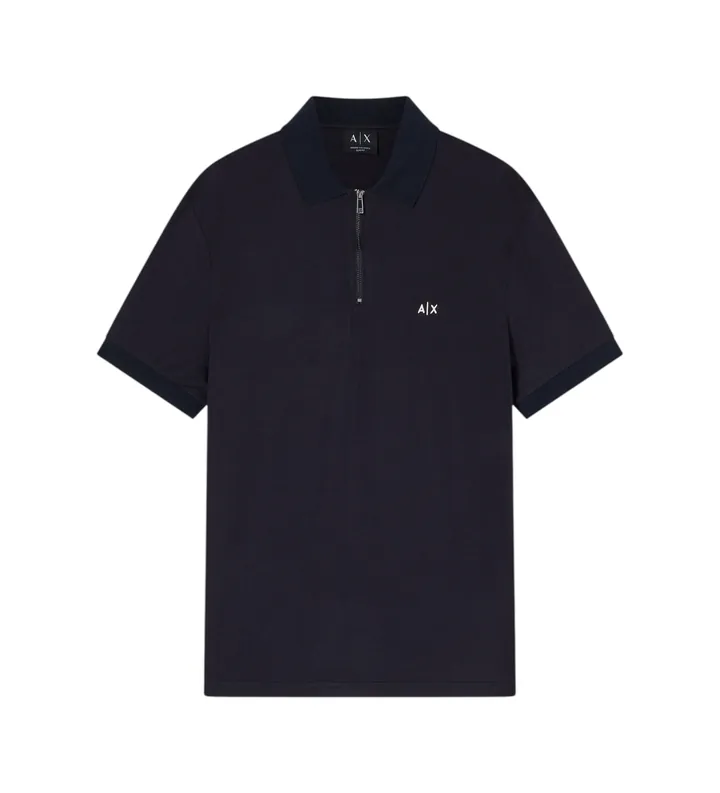 A|X Armani Exchange para hombre. XM002372AF21936UB101 Polo Deep marino (L), Casual, Viscosa, Manga corta