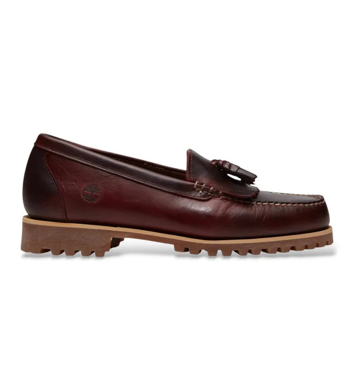Timberland para hombre. TB0A2MSCEIW1 Mocasines de Piel Authentic Kiltie burdeos (36.5 W), 1 a 3cm, Ninguno, Casual, Granate, Clásico
