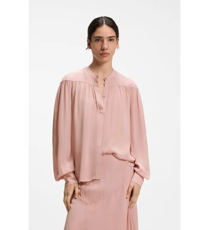 BOSS para mujer. 50564732 Blusa Bethena rosa (34), Casual, Viscosa, Manga larga