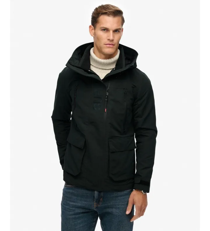 Superdry para hombre. M5012104A Chaqueta Ultimate verde (L), Casual, Poliéster