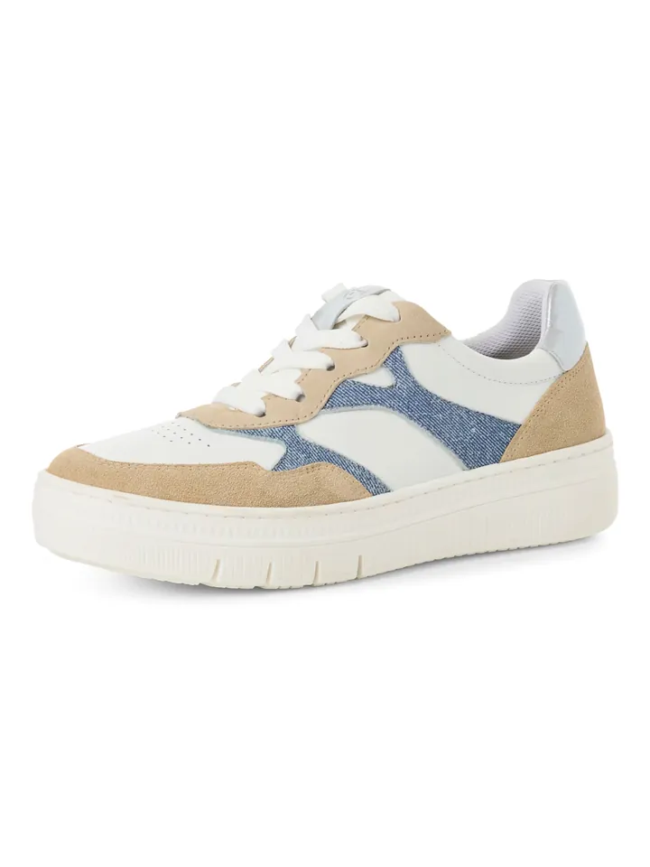 Tamaris Zapatillas deportivas bajas  camelo / azul denim / offwhite