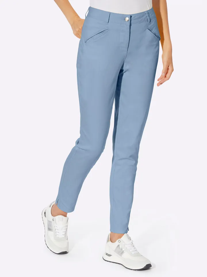 heine Pantalón de pinzas  azul claro