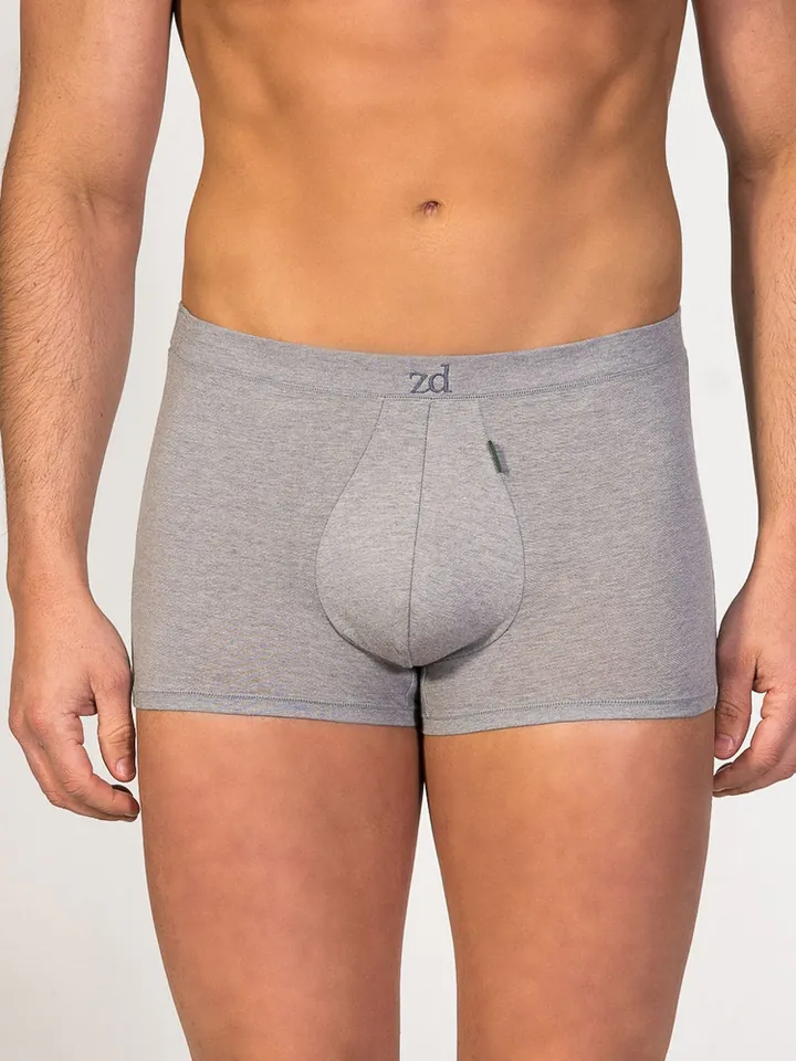 zd ZERO DEFECTS Calzoncillo boxer 'Ikaria Egyptian cotton' gris
