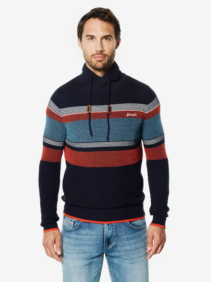 KOROSHI Jersey azul / navy / rojo / blanco