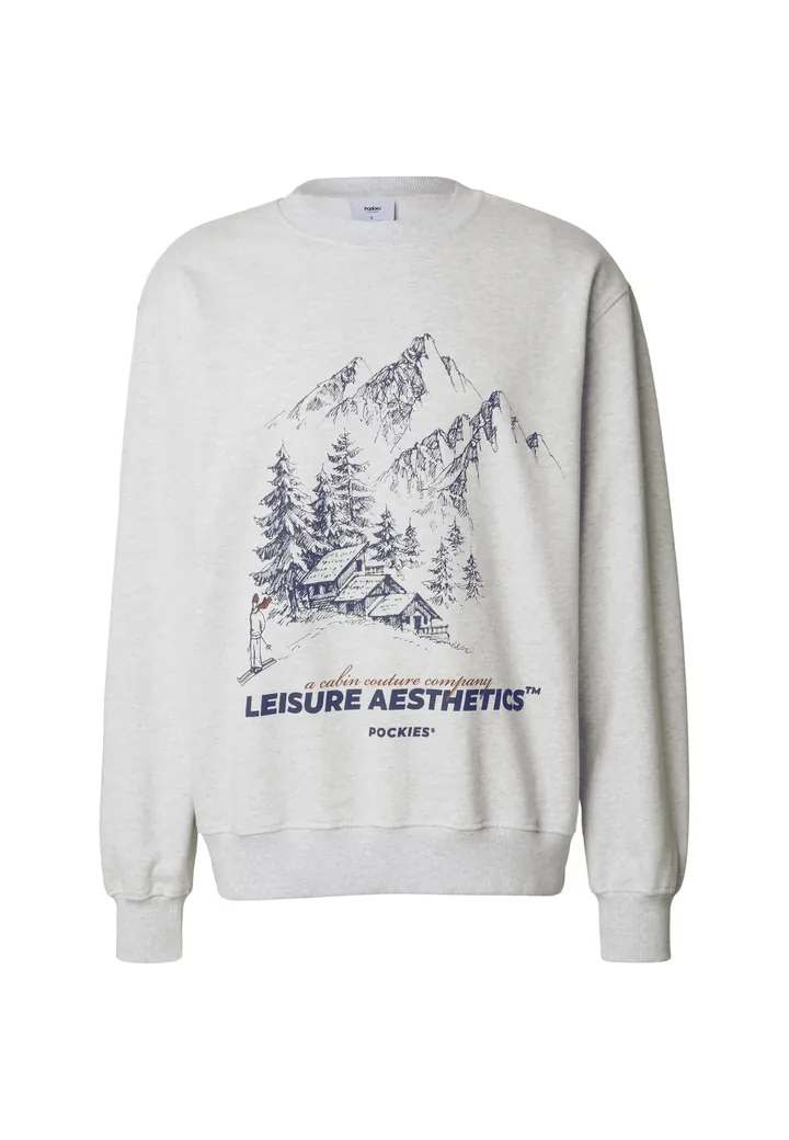 Pockies Sudadera 'La Ski'  añil / gris moteado