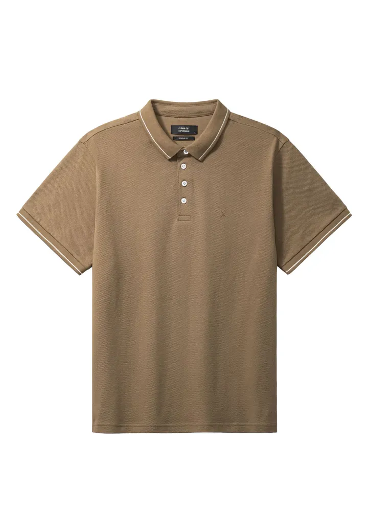 Clean Cut Copenhagen Camiseta marrón / blanco