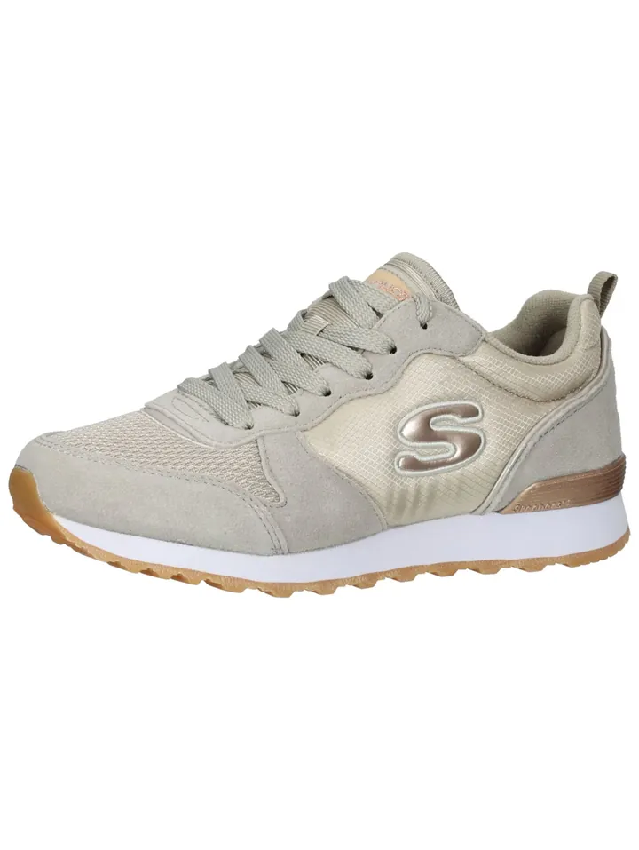 SKECHERS Zapatillas deportivas bajas 'Goldn Gurl' beige / gris claro