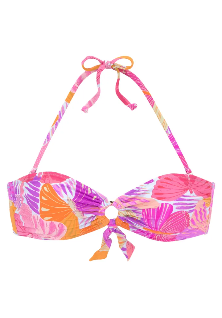 SUNSEEKER Top de bikini lila / naranja / rosa / blanco