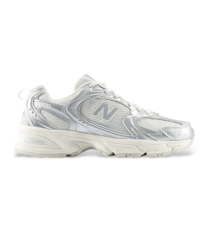 New Balance para mujer. U530V1_LI Zapatillas 530 plateado (37), Plata, Plano, Cordones, Casual