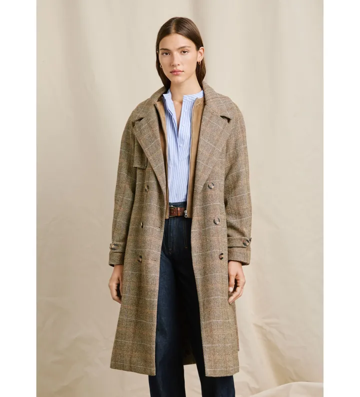 Pepe Jeans para mujer. PL4024371 Gabardina Tulsa beige (S), Casual, Poliéster