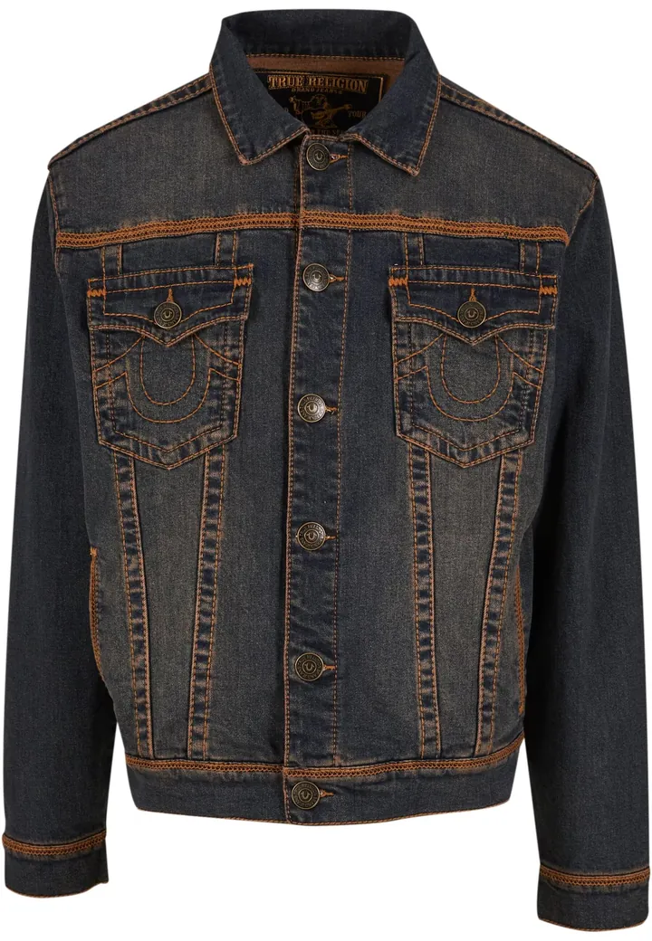 True Religion Chaqueta de entretiempo azul denim