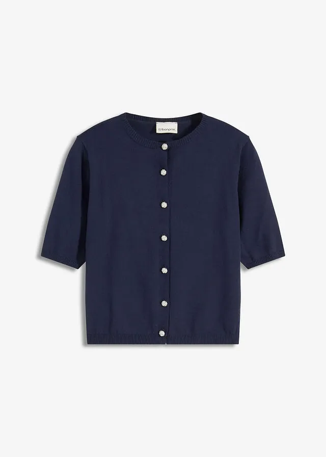 Chaqueta de punto fino de mezcla de viscosa