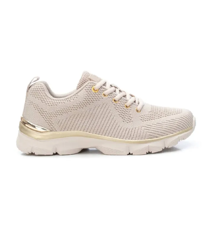 Xti para mujer. 14151303-BEIGE Zapatillas 141513 beige (37), Plano, Cordones, Casual