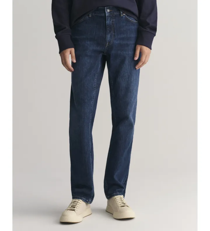 Gant para hombre. 1000261 Jeans Regular Fit azul (29/34), Casual, Algodón, Denim