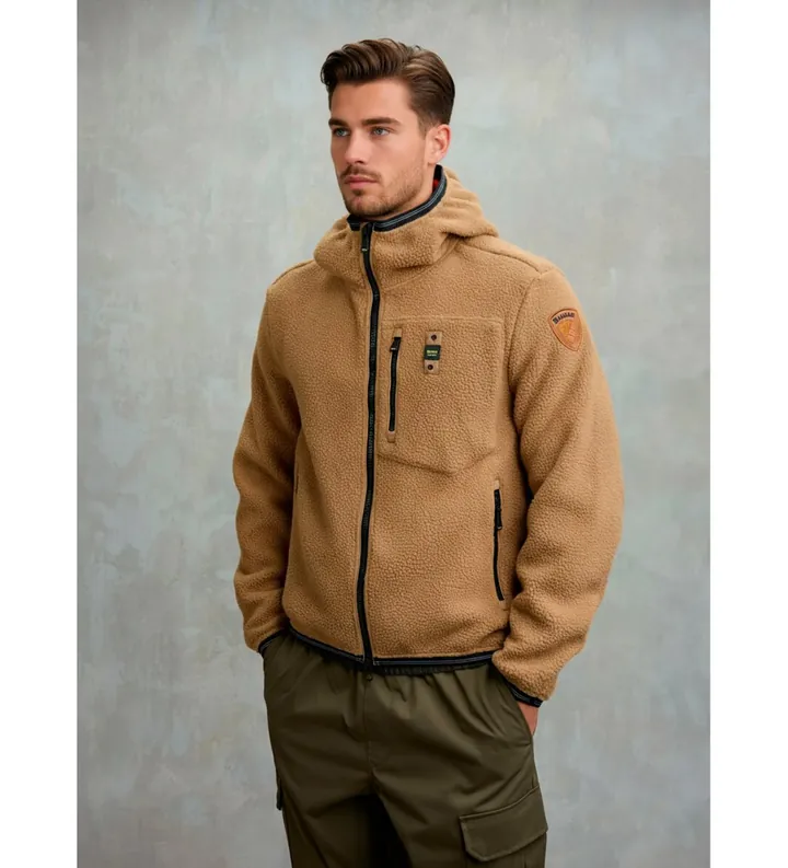 Blauer para hombre. 25WBLUC04349 Chaquetón Polar Alleghany marrón (M), Casual, Poliéster