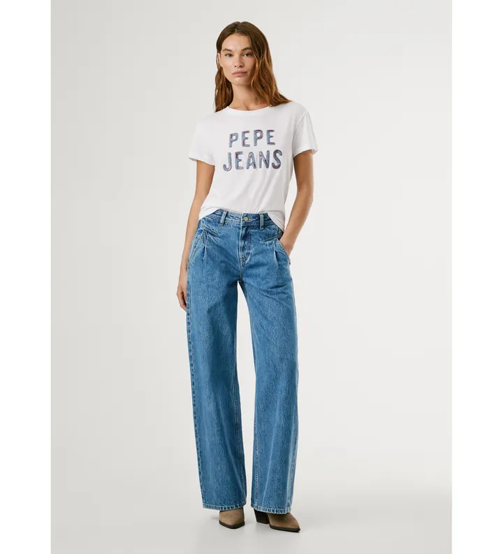Pepe Jeans para mujer. PL2050884 Jeans Wide Leg azul (29/30), Casual, Algodón, Denim