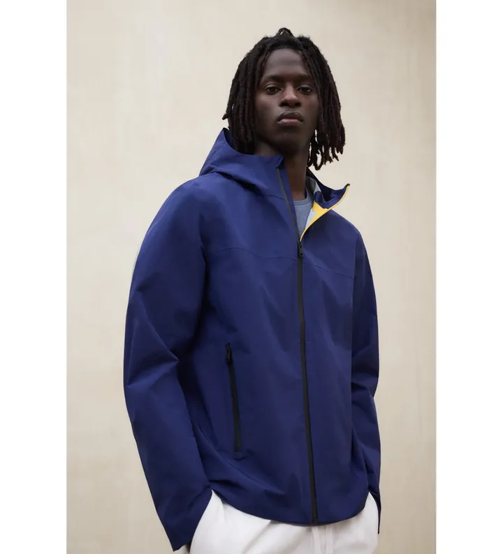 ECOALF para hombre. MCMGAJKDARWI0429S26-165 Chaqueta Darwin azul (L), Casual, Poliéster Reciclado, Sostenible