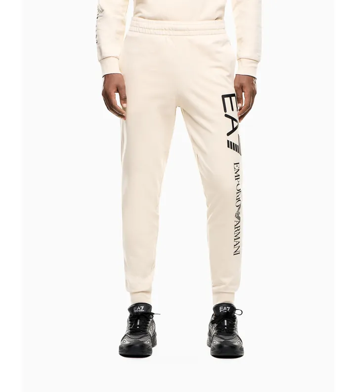 EA7 para hombre. 7M000571_AF13512 Pantalones Logo Series Marrón (L), Casual, Deportivo, Algodón, Sportswear, Multideporte