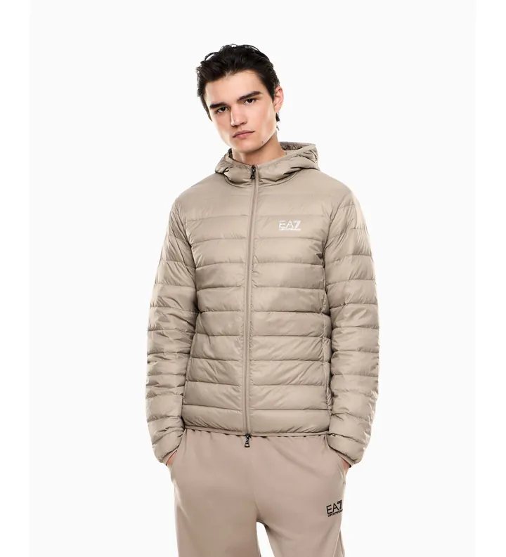 EA7 para hombre. 8NPB24_PNGPZ Chaqueta Core Identity Beige (3XL), Negro, Casual, Deportivo, Sportswear, Multideporte, Poliéster