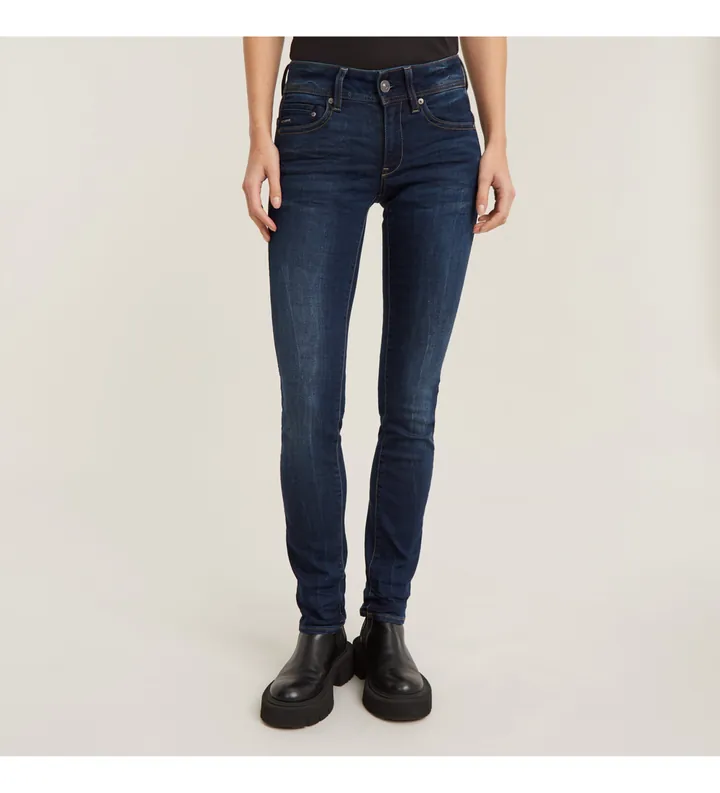 G-Star para mujer. D02153-6553-89 Jeans Midge Straight azul (31/32), Casual, Algodón, Denim
