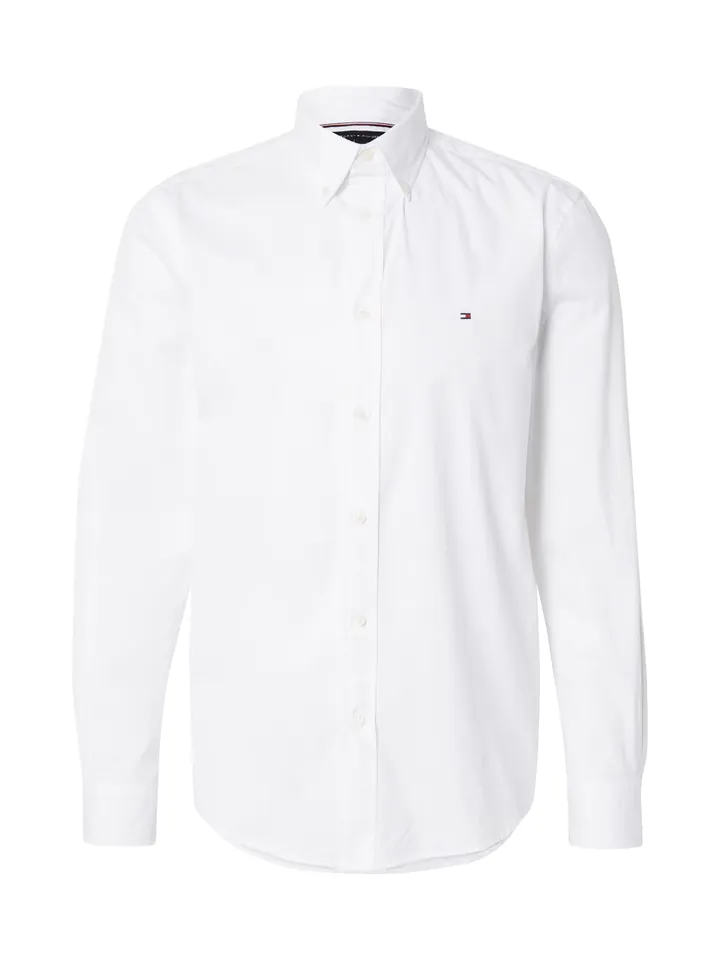 TOMMY HILFIGER Camisa 'Flex' marino / rojo / blanco