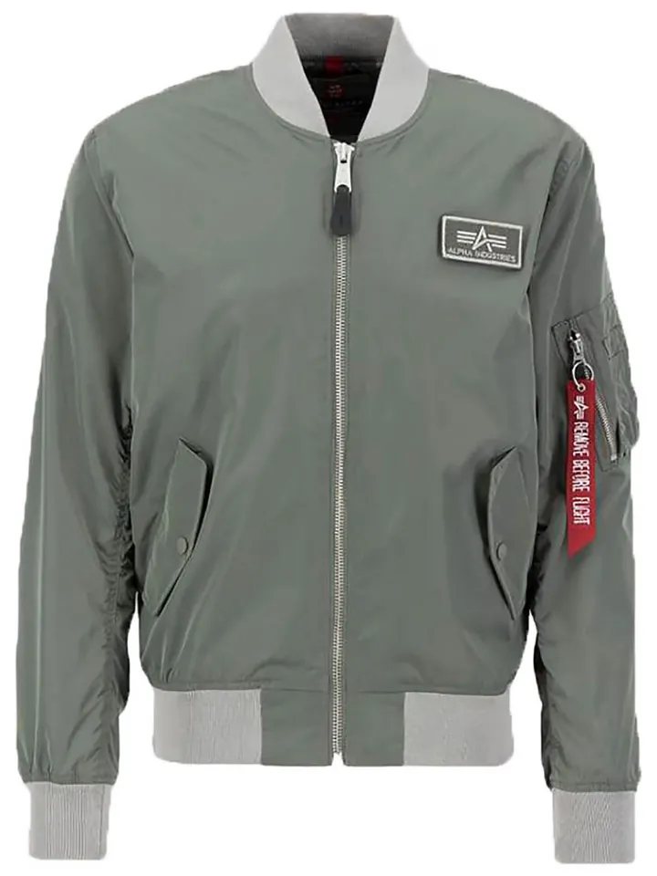 ALPHA INDUSTRIES Chaqueta de entretiempo 'MA-1 TTC'  verde
