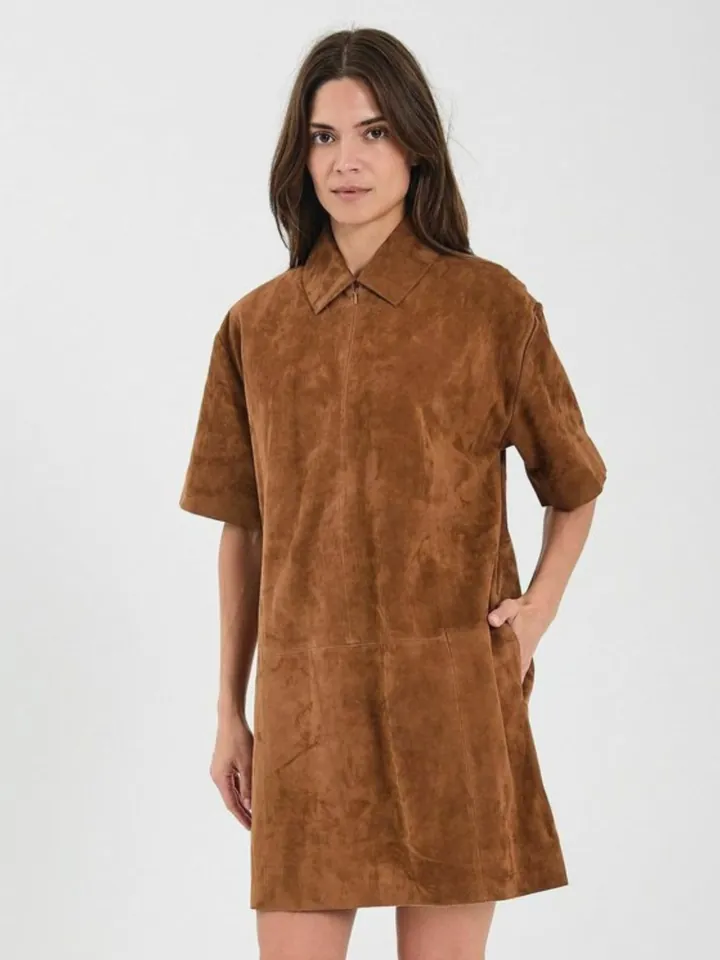 NORR Vestido ' Kamilla '  cognac