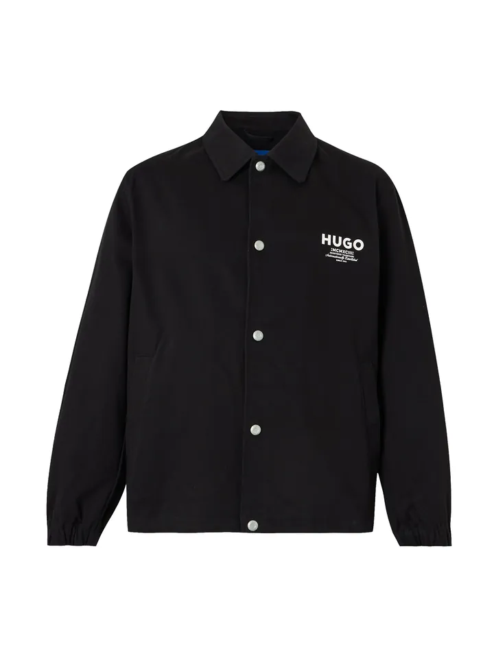 HUGO Chaqueta de entretiempo 'Biyo2631'  negro / blanco