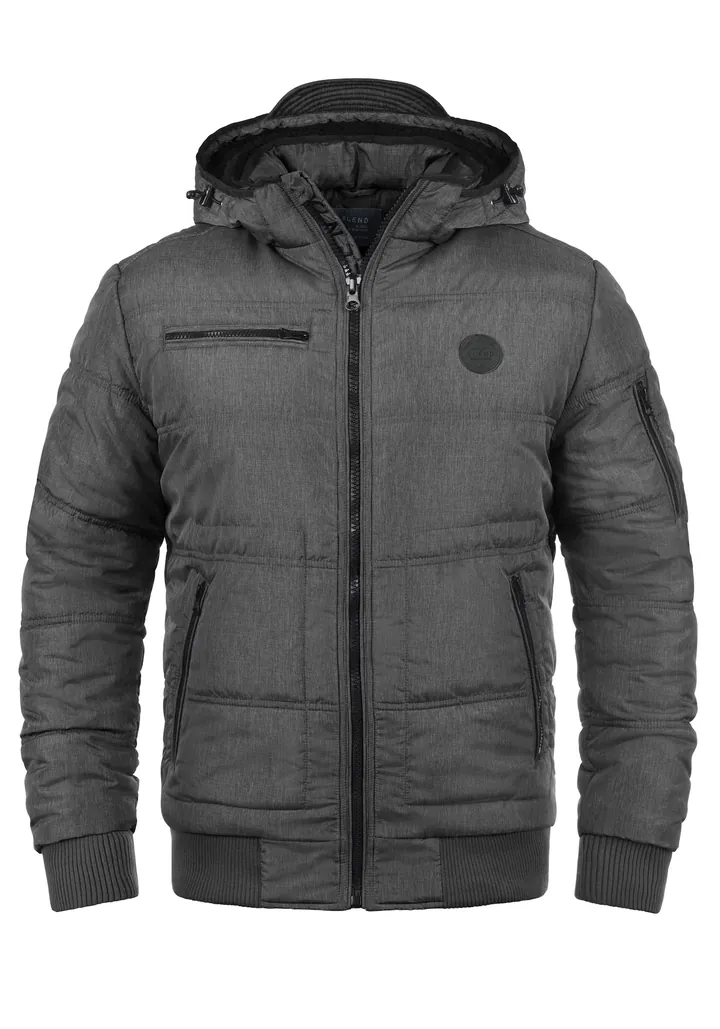 BLEND Chaqueta de invierno 'Boris' gris / negro