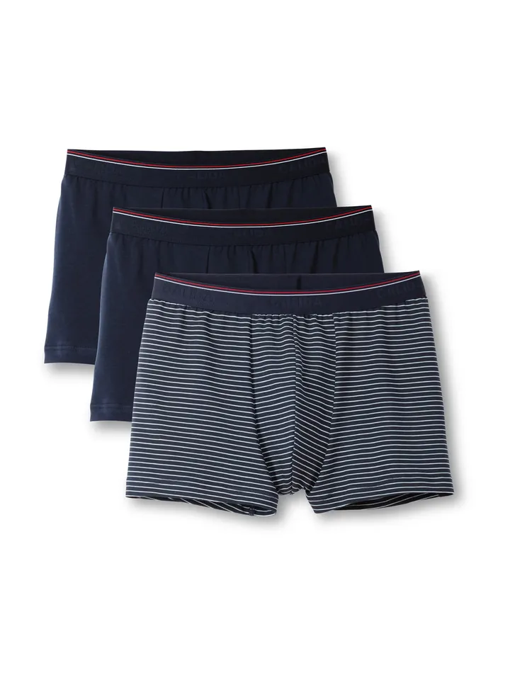 CALIDA Calzoncillo boxer navy / rojo vivo / blanco