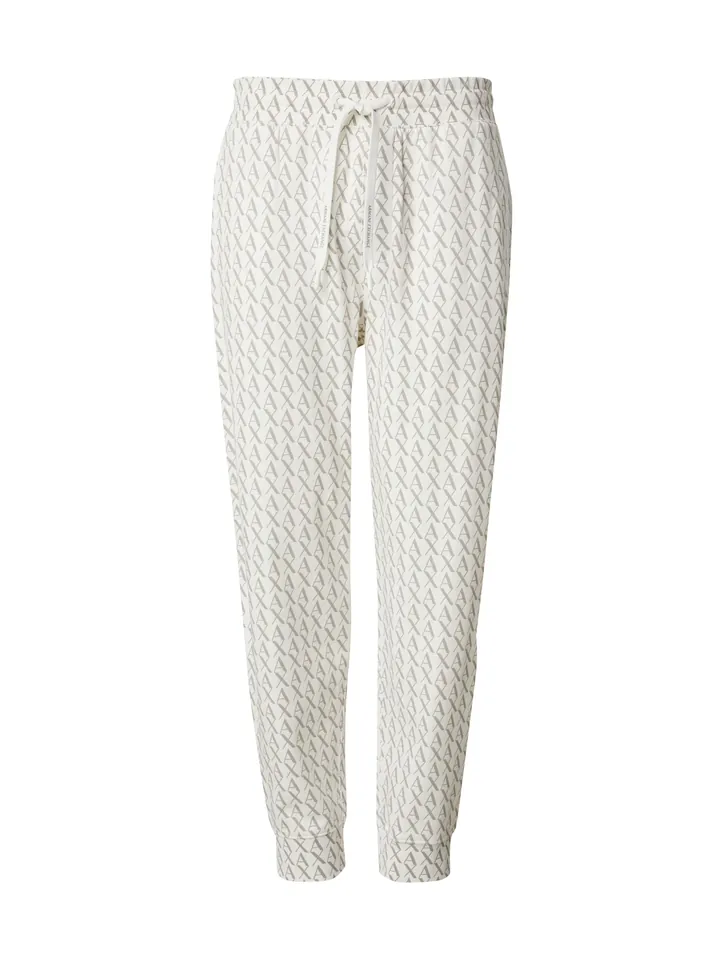 ARMANI EXCHANGE Pantalón beige / blanco
