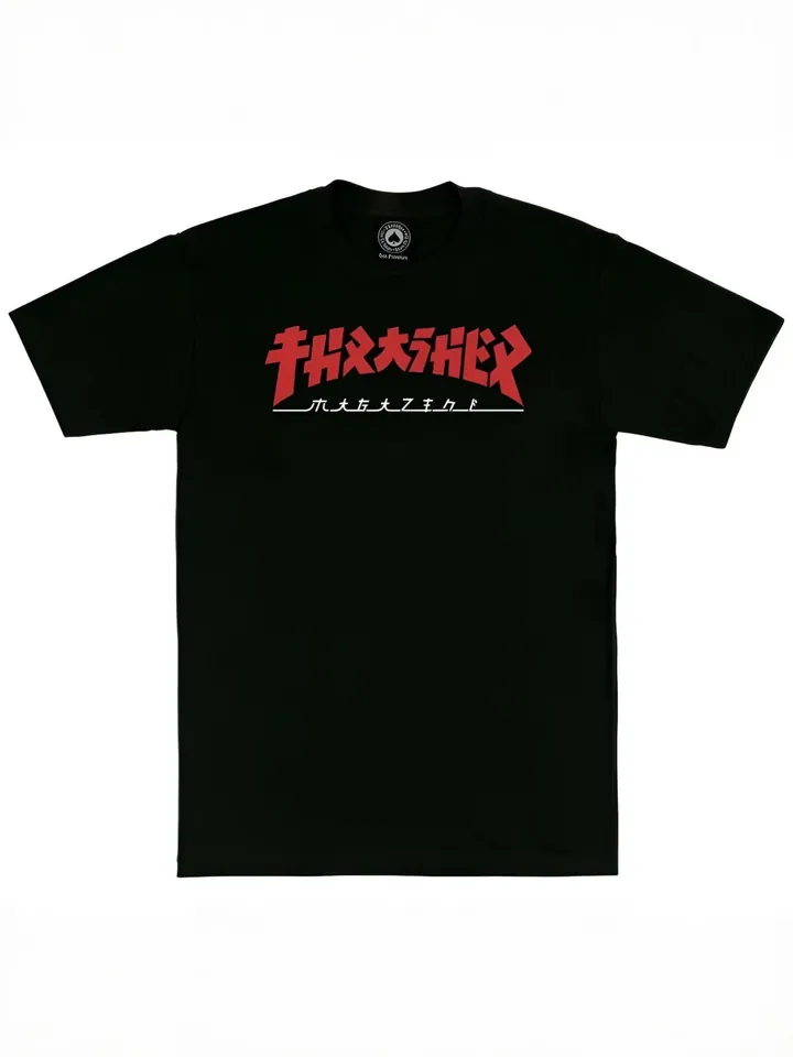 THRASHER Camiseta 'GODZILLA'  negro