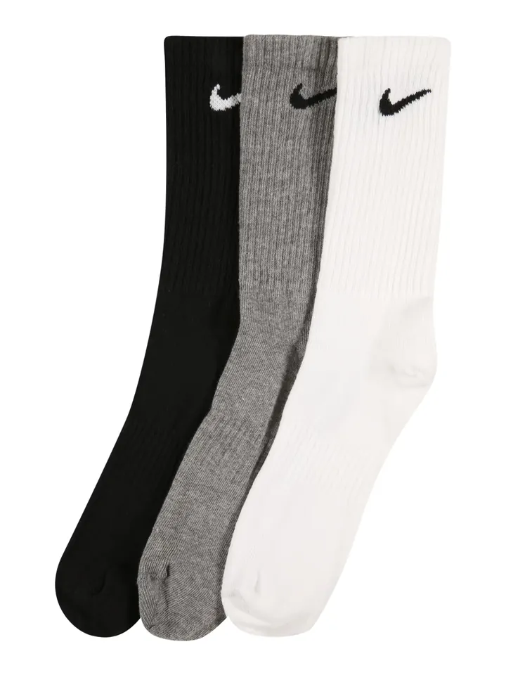 NIKE Calcetines 'Everyday' gris moteado / negro / blanco
