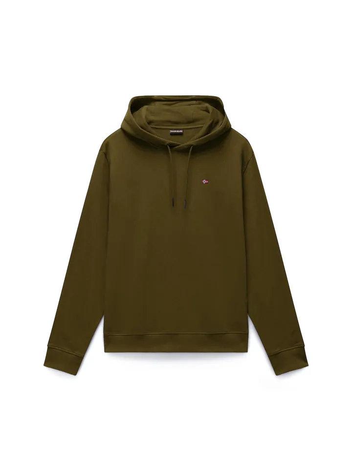 NAPAPIJRI Sudadera 'Balis H Sum' oliva / rojo cereza / blanco