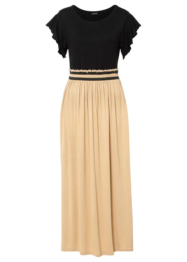 Vestido de punto de suave mezcla de viscosa