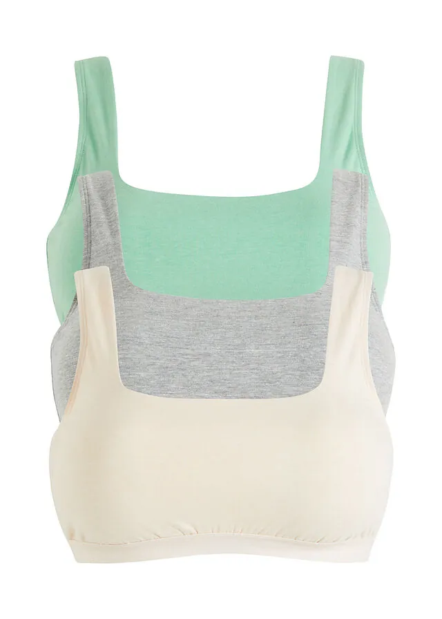 Bustier de algodón orgánico (3 unidades)