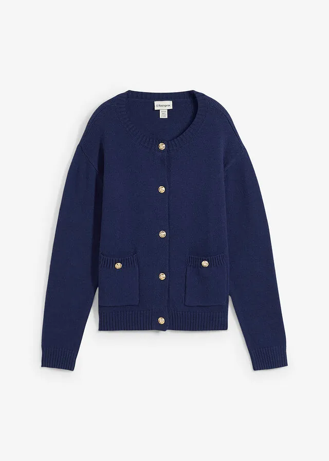 Chaqueta de punto con bolsillos