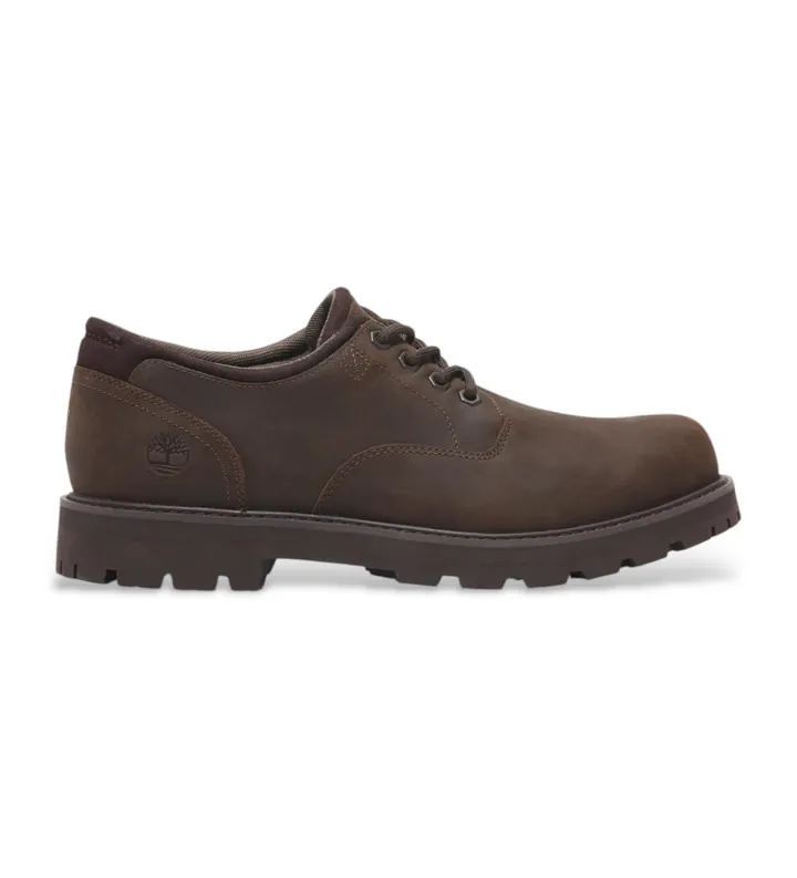 Timberland para hombre. TB0A69T9W011 Zapatos impermeables de piel con cordones Britton Road marrón oscuro (40), Plano, Casual, Sostenible