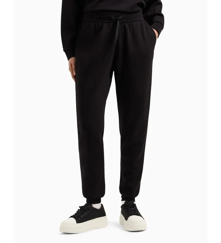 A|X Armani Exchange para mujer. XW000828AF13397UC001 Pantalón jogger negro (L), Casual, Viscosa