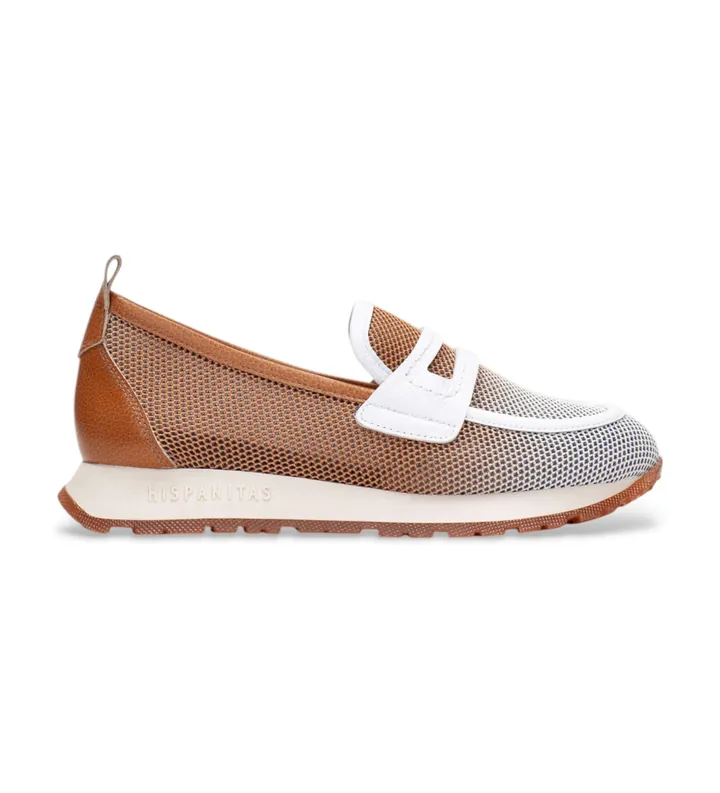 Hispanitas para mujer. BHV254043 Zapatillas Kansas marrón (36), Piel, 3 a 5cm, Ninguno, Casual