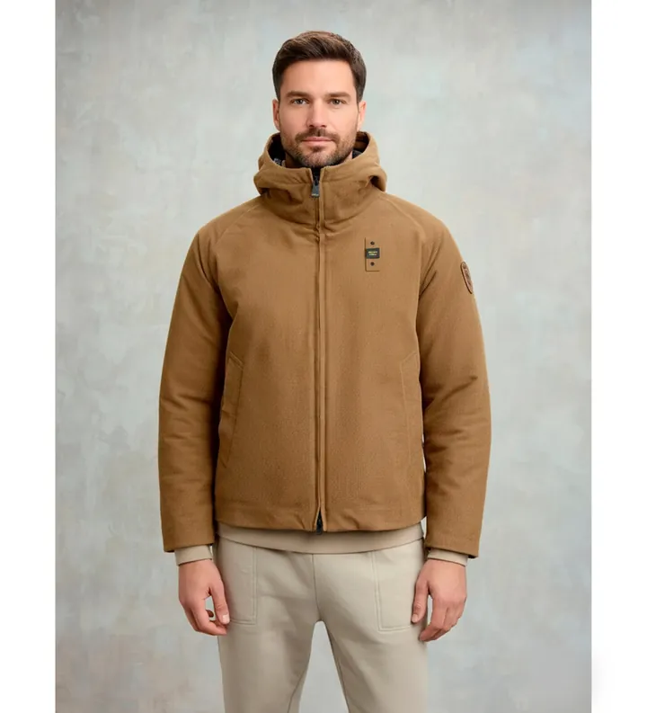 Blauer para hombre. 25WBLUC11351 Chaqueta en terciopelo Hatch marrón (L), Casual, Poliéster