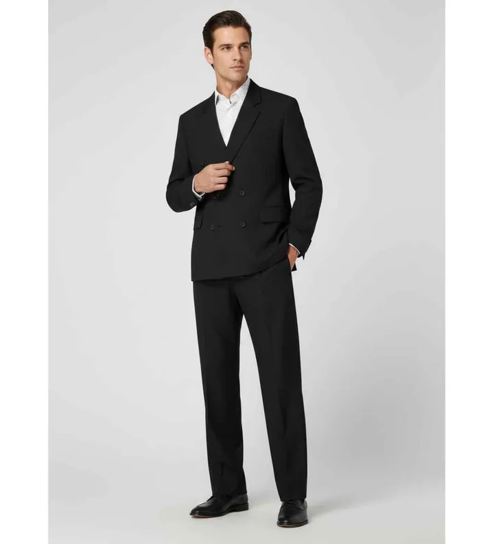 HUGO para hombre. 50544604 Americana Karlo negro (48), Casual, Clásico, Poliéster